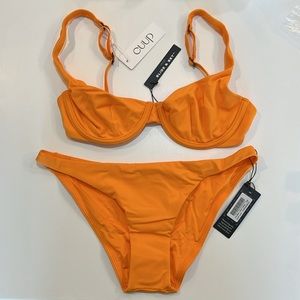 Cuup Bikini - Scoop top and bikini bottom in Nectar